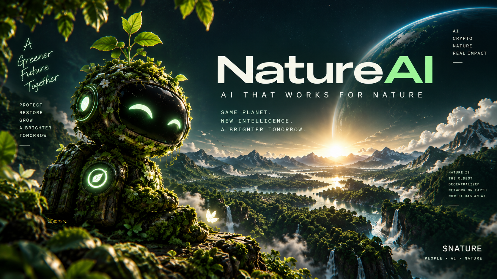 NatureAI autonomous moss covered agent